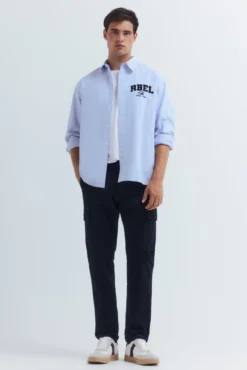 Camisa Oxford bordada