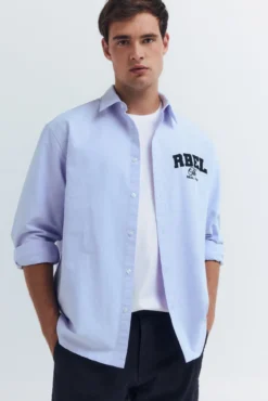 Camisa Oxford bordada