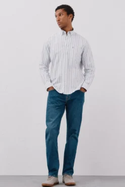 Camisa oxford riscas