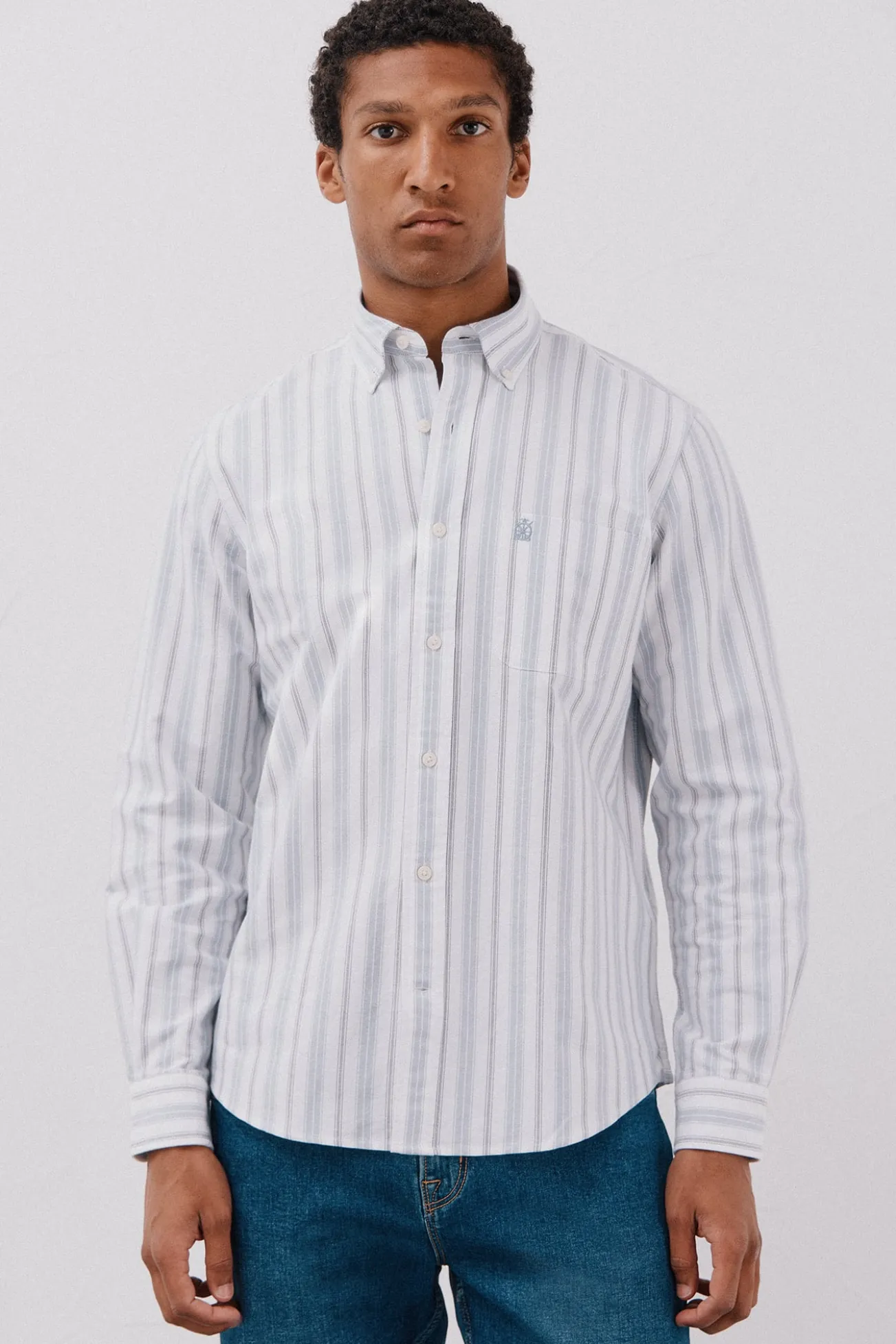 Camisa oxford riscas
