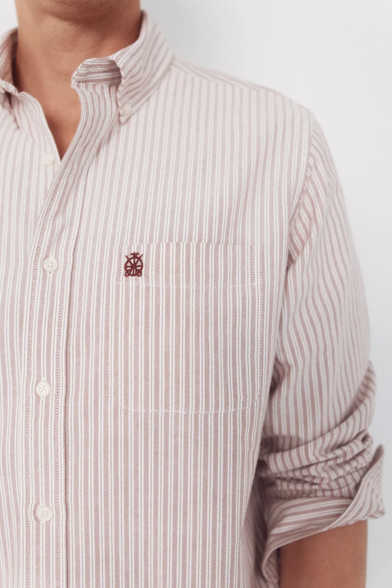 Camisa oxford riscas