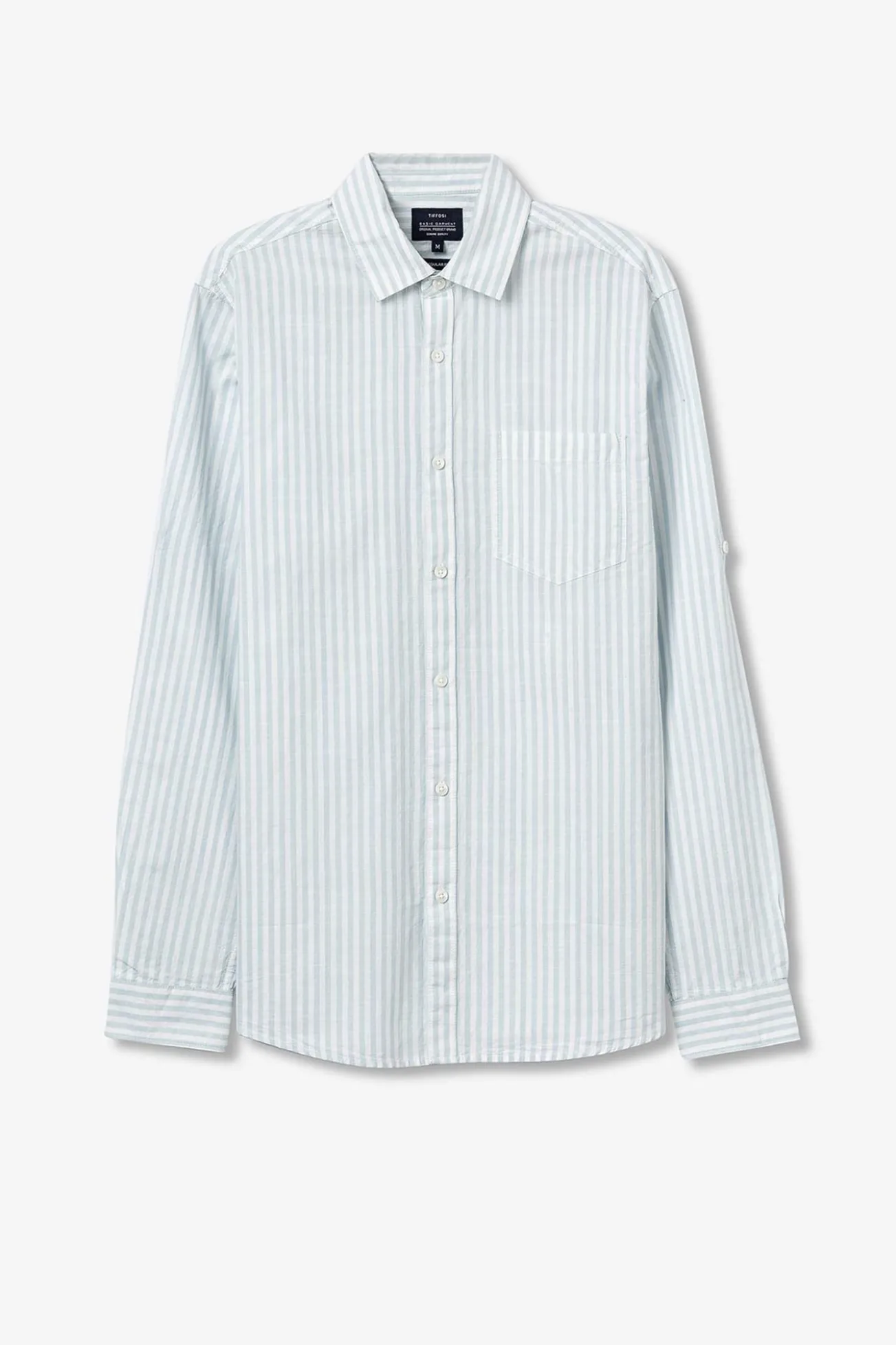 Camisa Oxford riscas regular fit