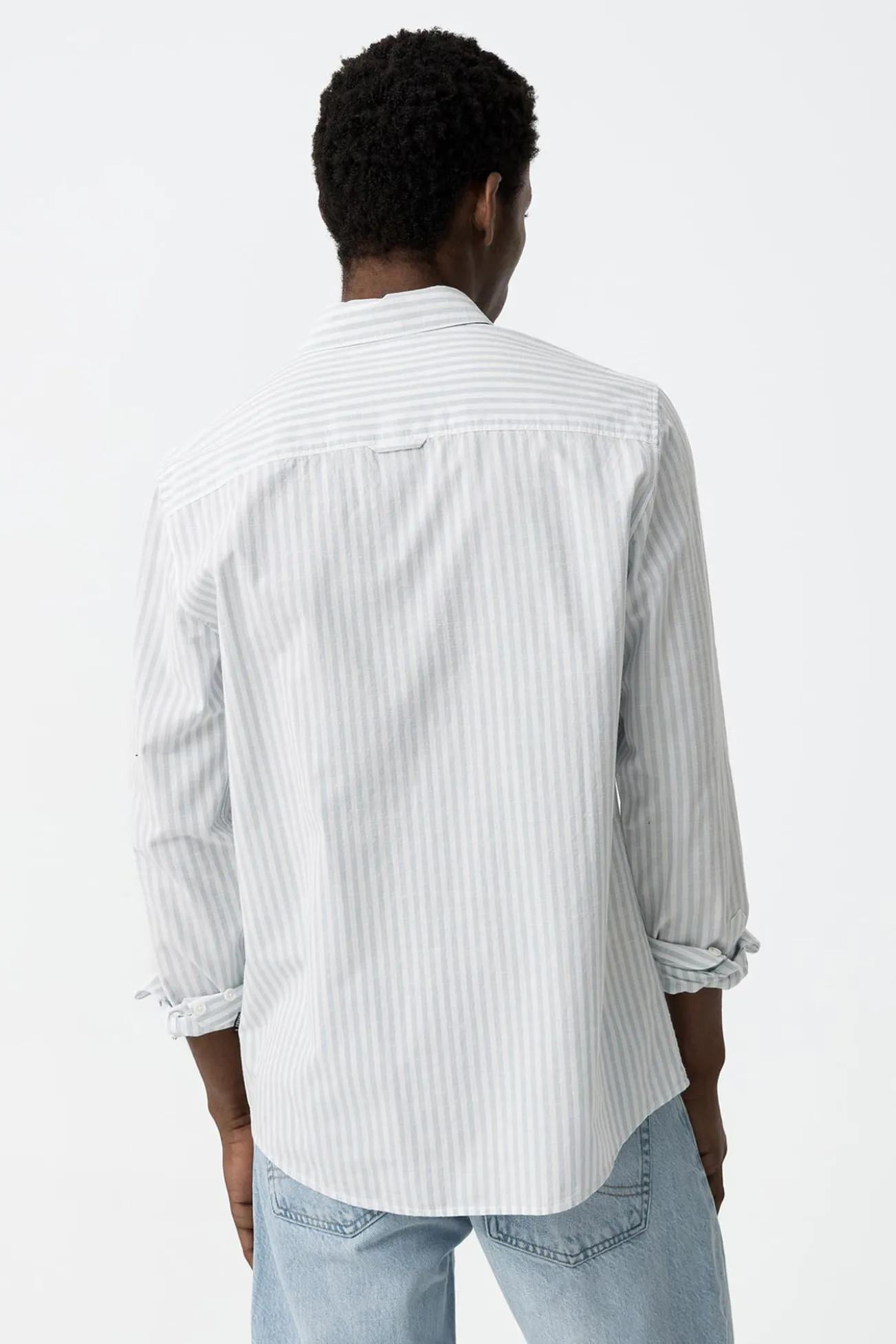 Camisa Oxford riscas regular fit