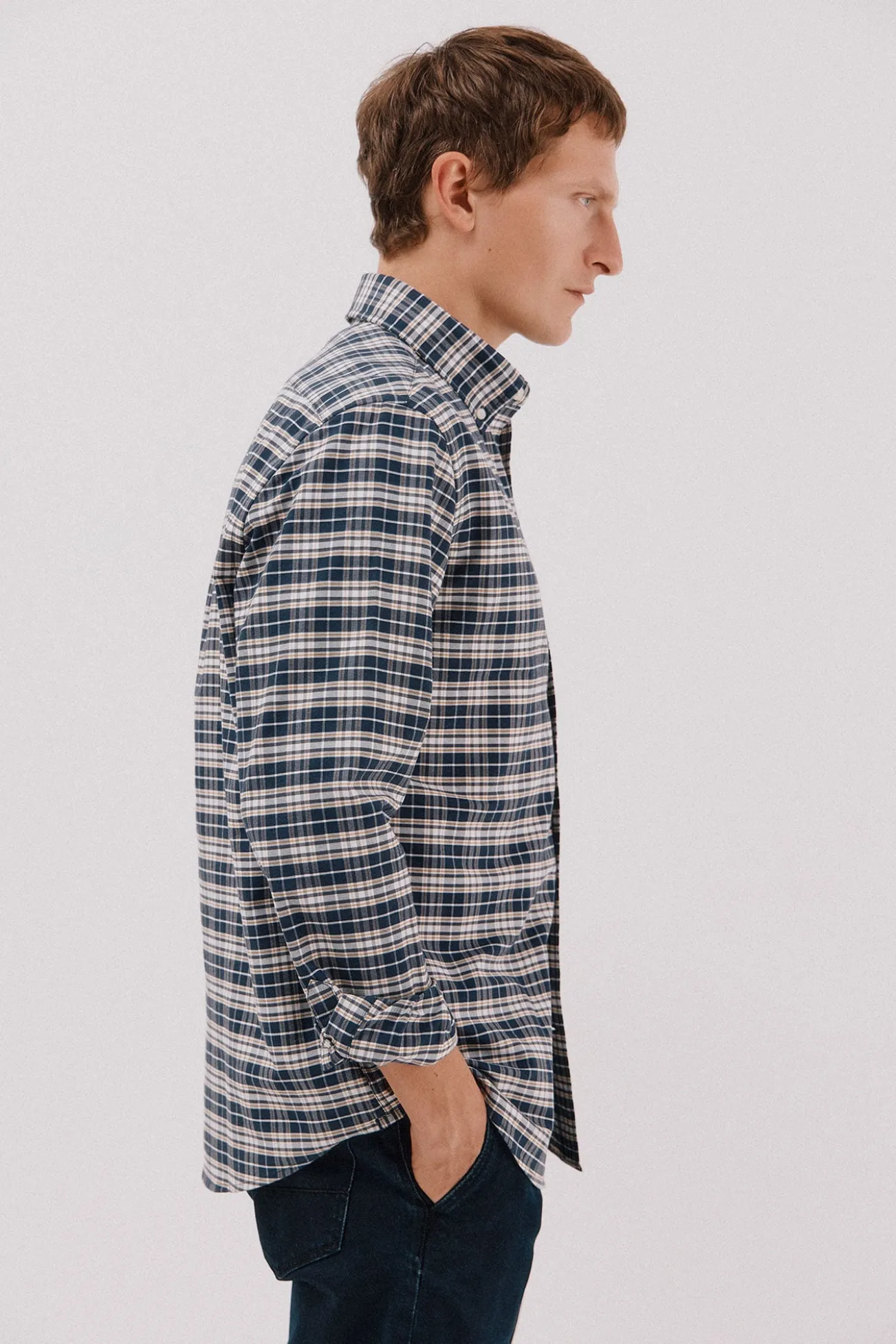 Camisa oxford xadrez