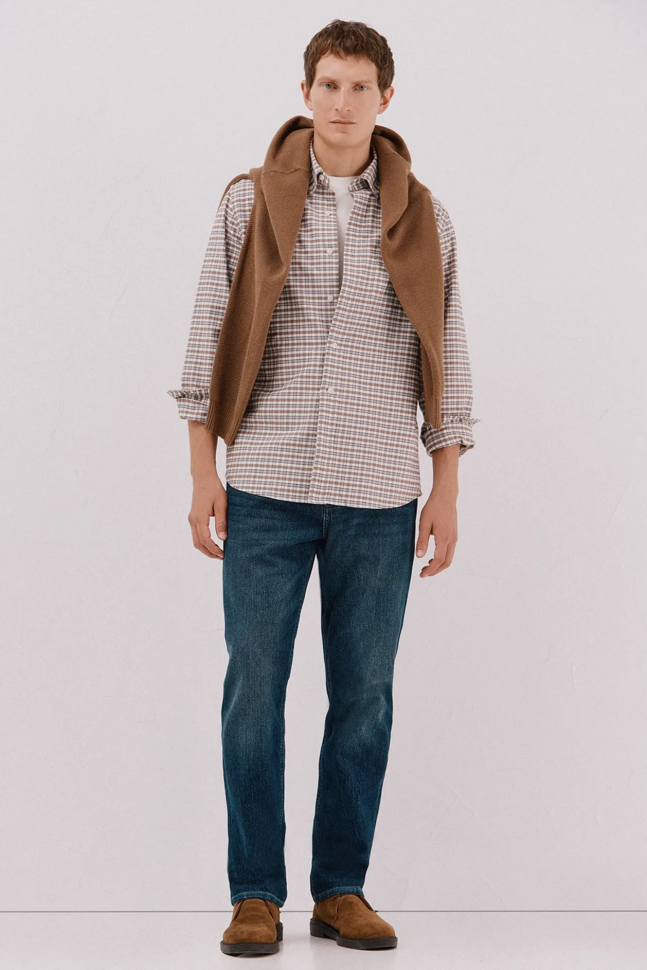 Camisa oxford xadrez