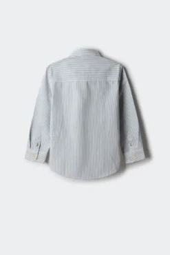 Camisa pinpoint riscas menino
