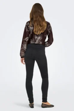 Camisa plissada de chiffon
