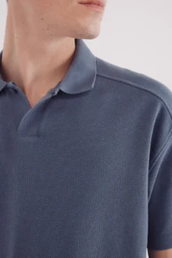 Camisa pólo waffle de regular fit