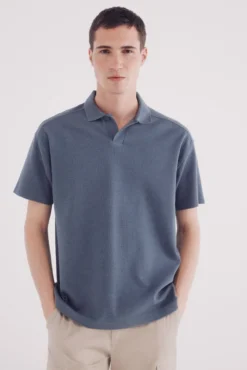 Camisa pólo waffle de regular fit