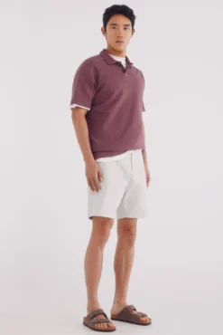 Camisa pólo waffle de regular fit