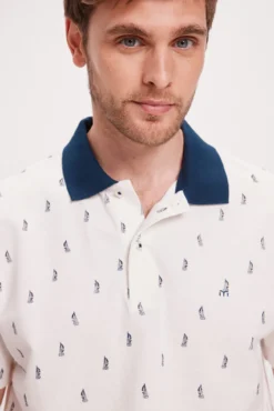 Camisa Polo Estampada