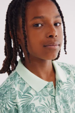 Camisa polo havaiana para criança