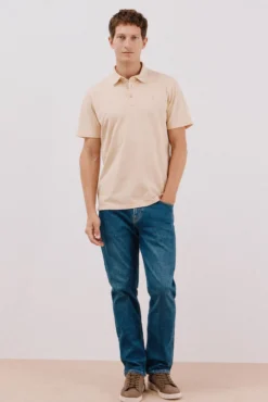 Camisa polo piqué liso