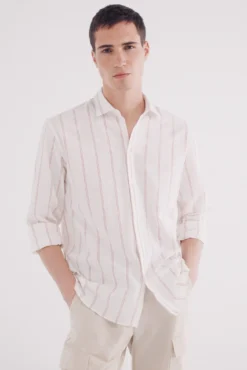 Camisa polo riscas