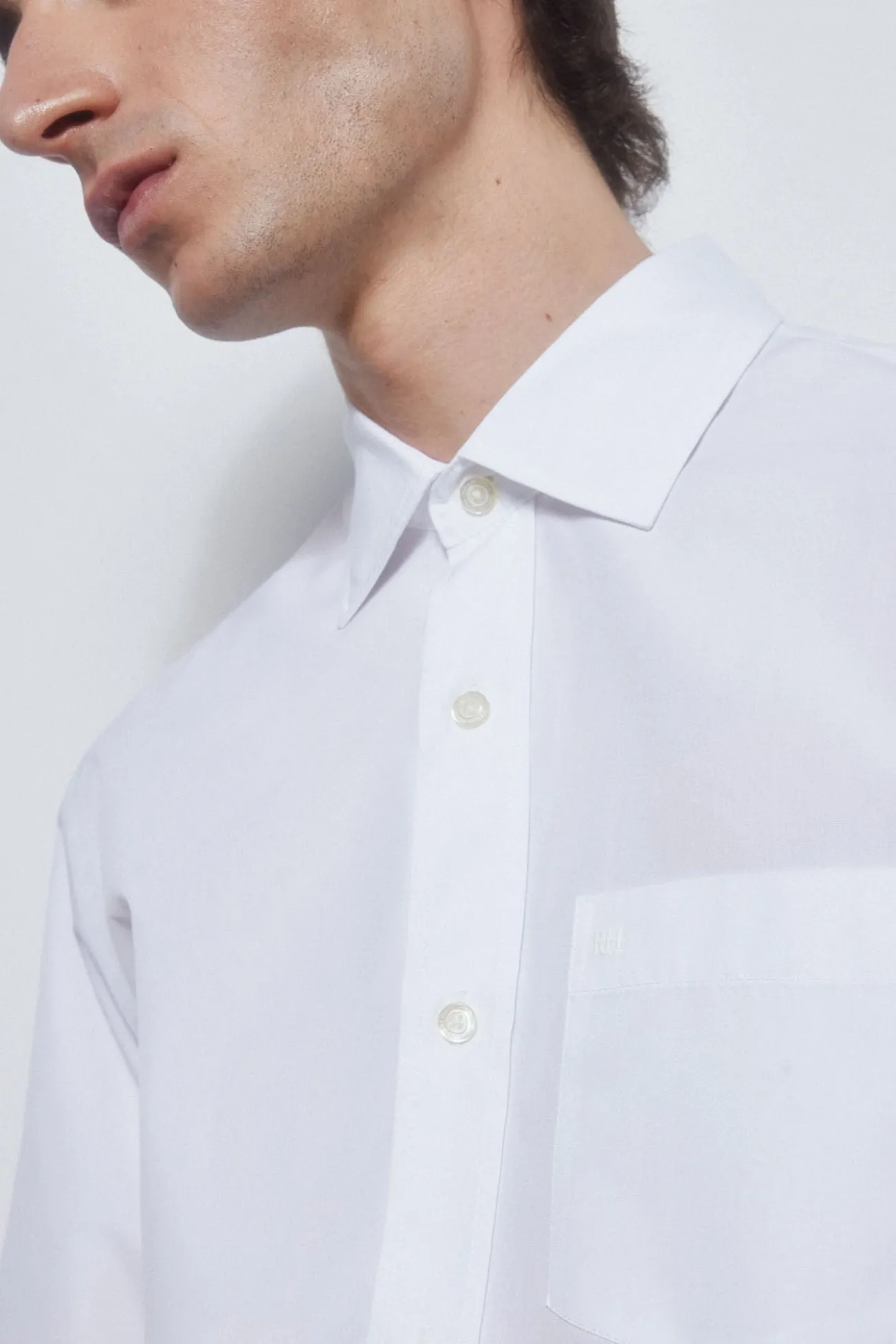 Camisa popelina tecido italiano