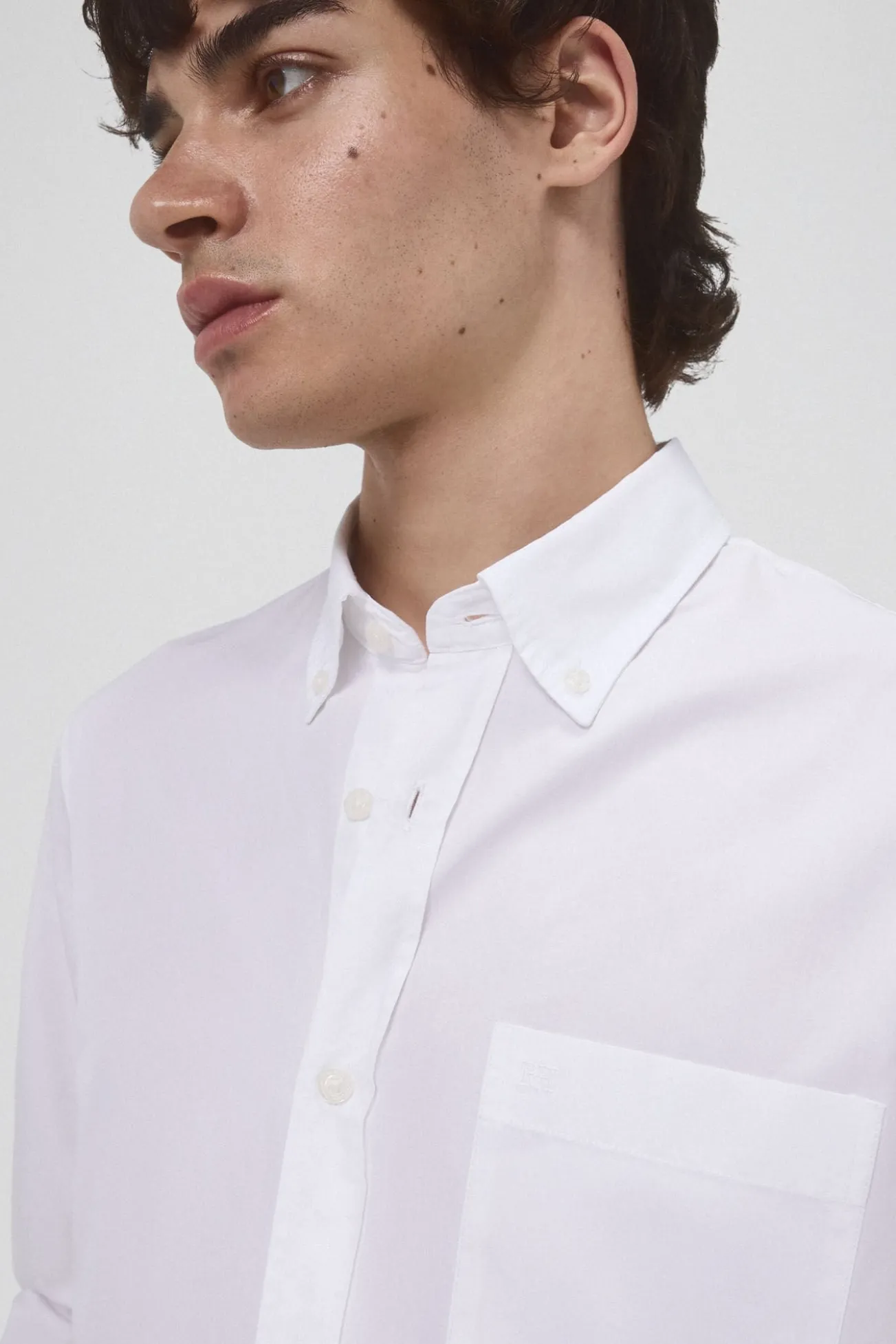 Camisa popelina tecido italiano