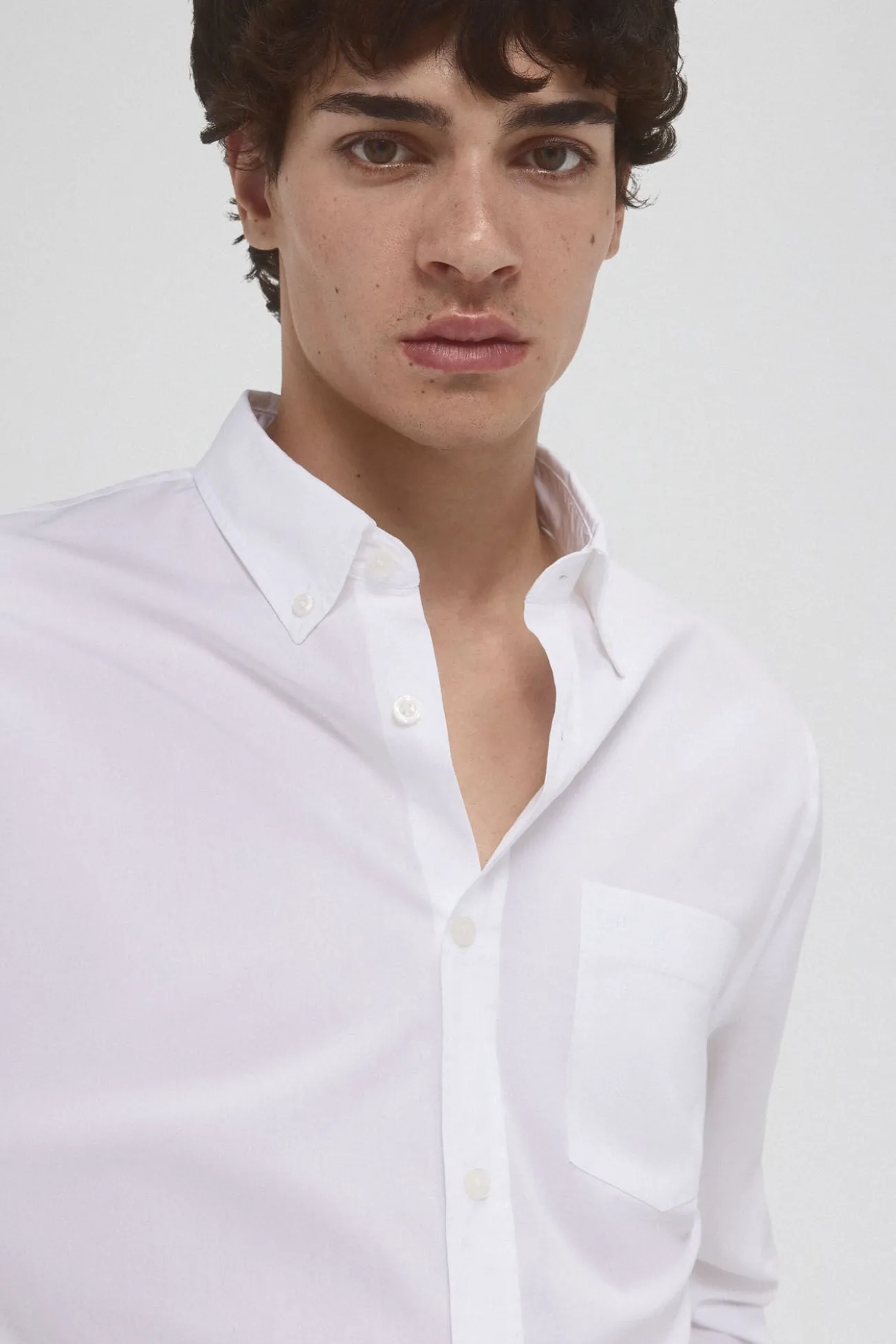 Camisa popelina tecido italiano
