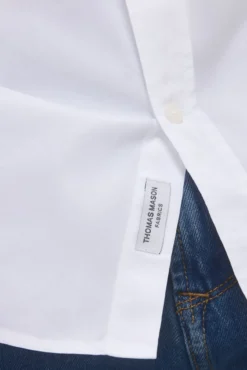 Camisa popelina tecido italiano