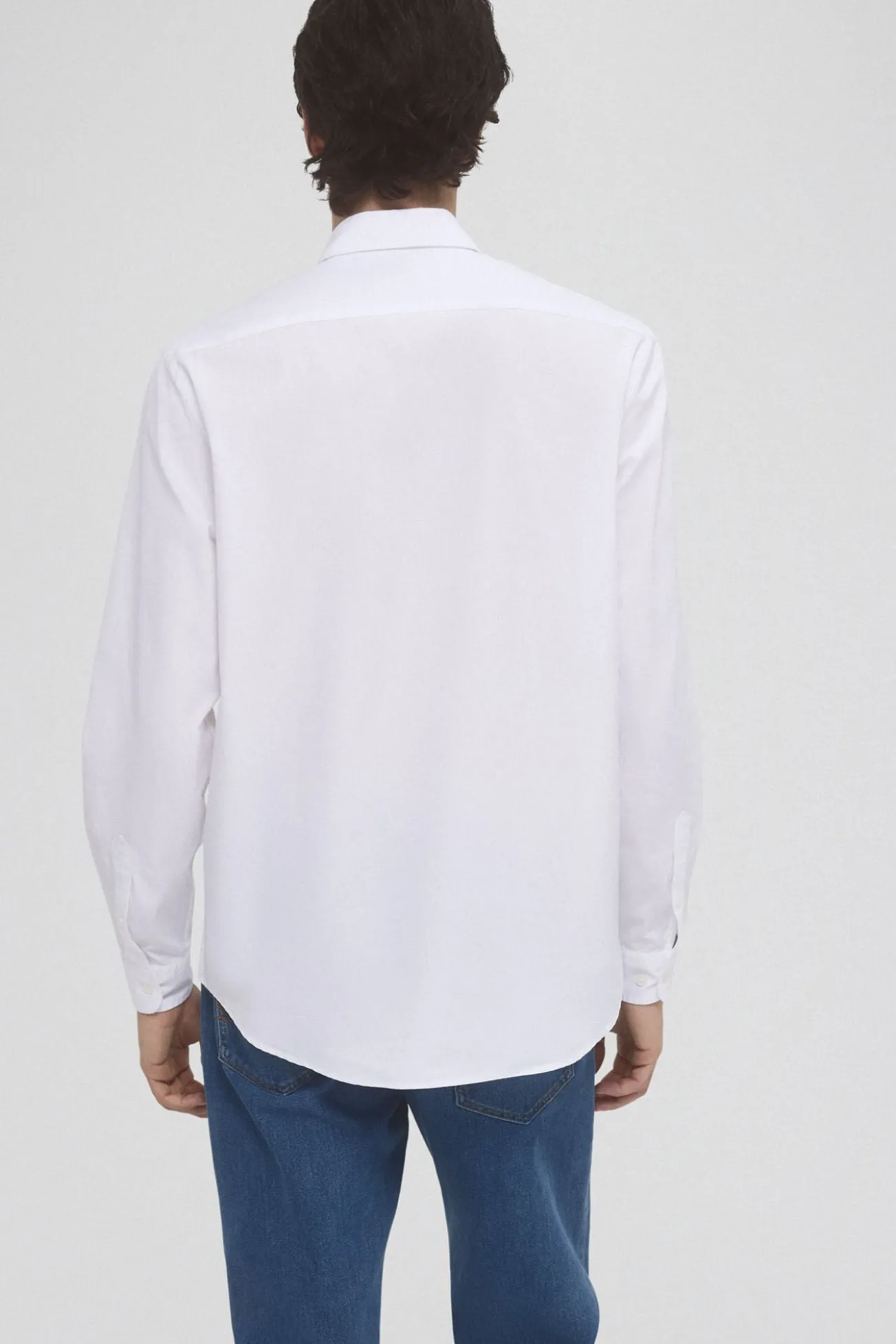 Camisa popelina tecido italiano