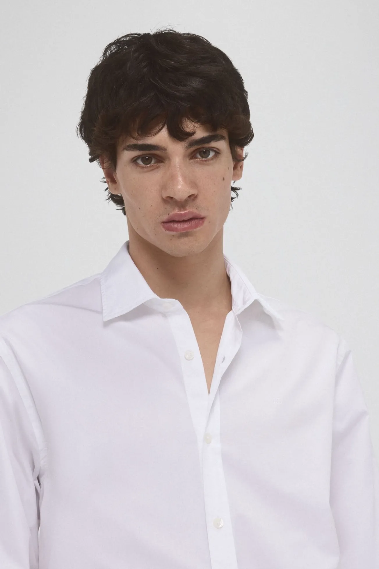 Camisa popelina tecido italiano