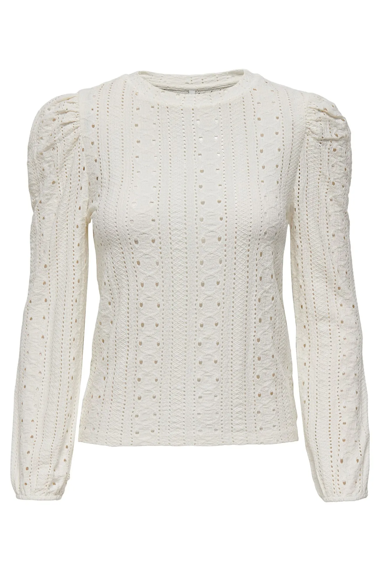 Camisa pré-mamã com mangas bufantes em malha jacquard