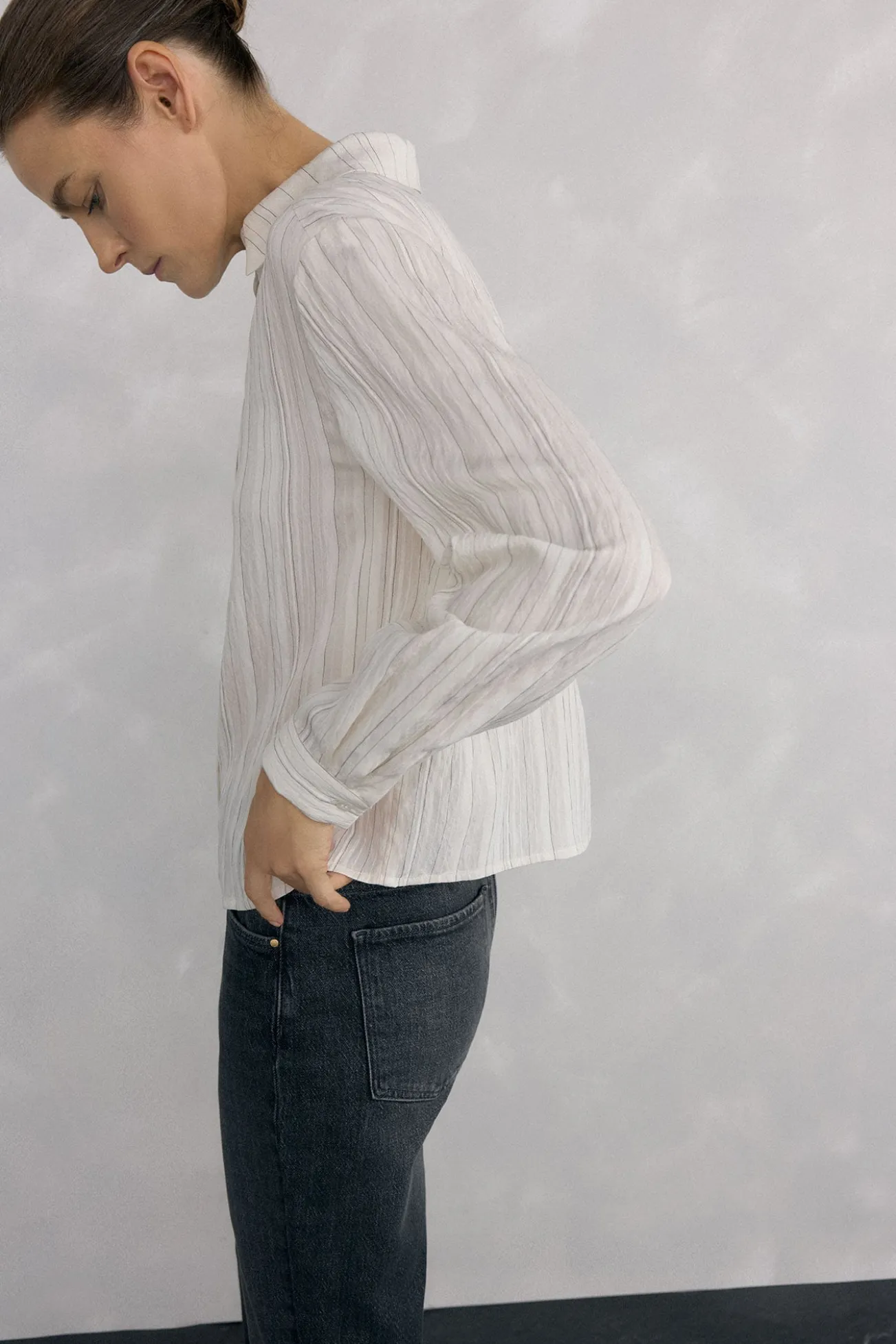 Camisa rayas corta
