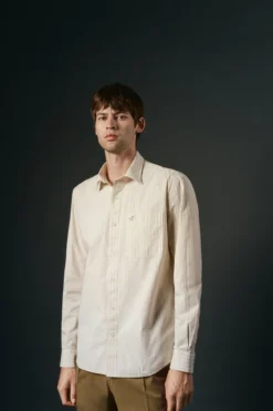 Camisa riscas estruturada