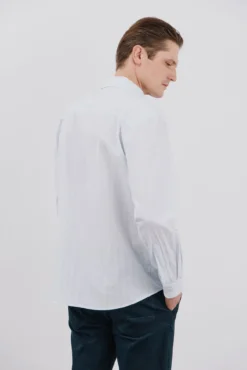 Camisa seersucker riscas