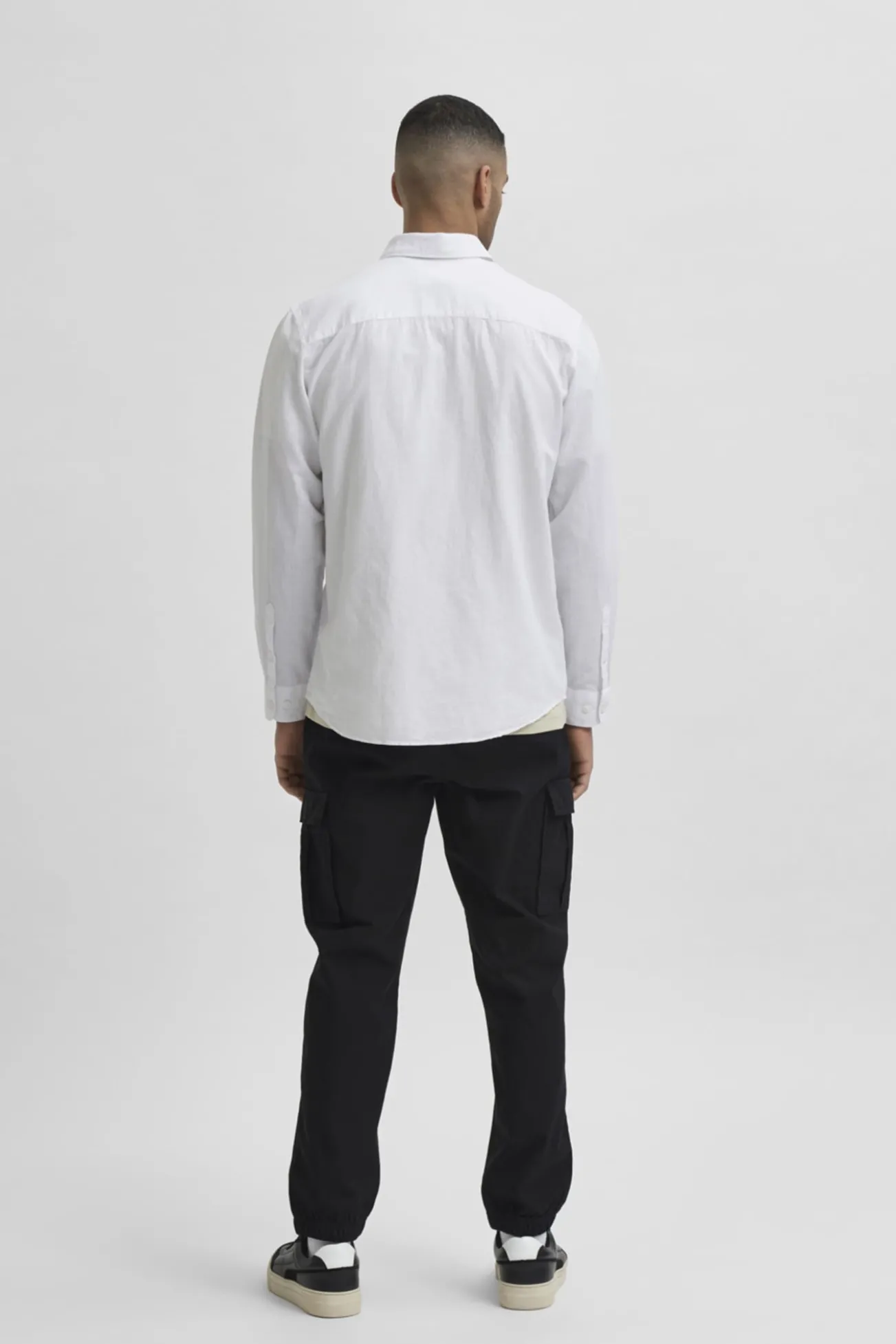 Camisa slim fit de algodão orgânico