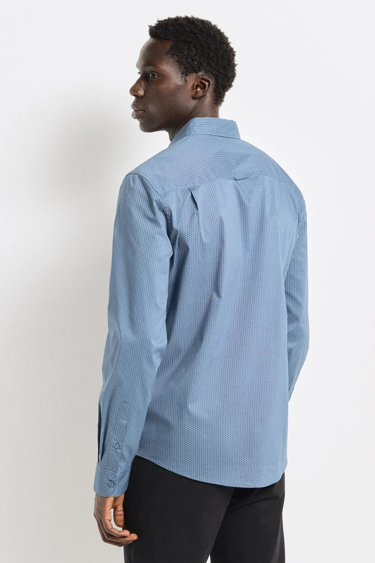 Camisa social de popelina