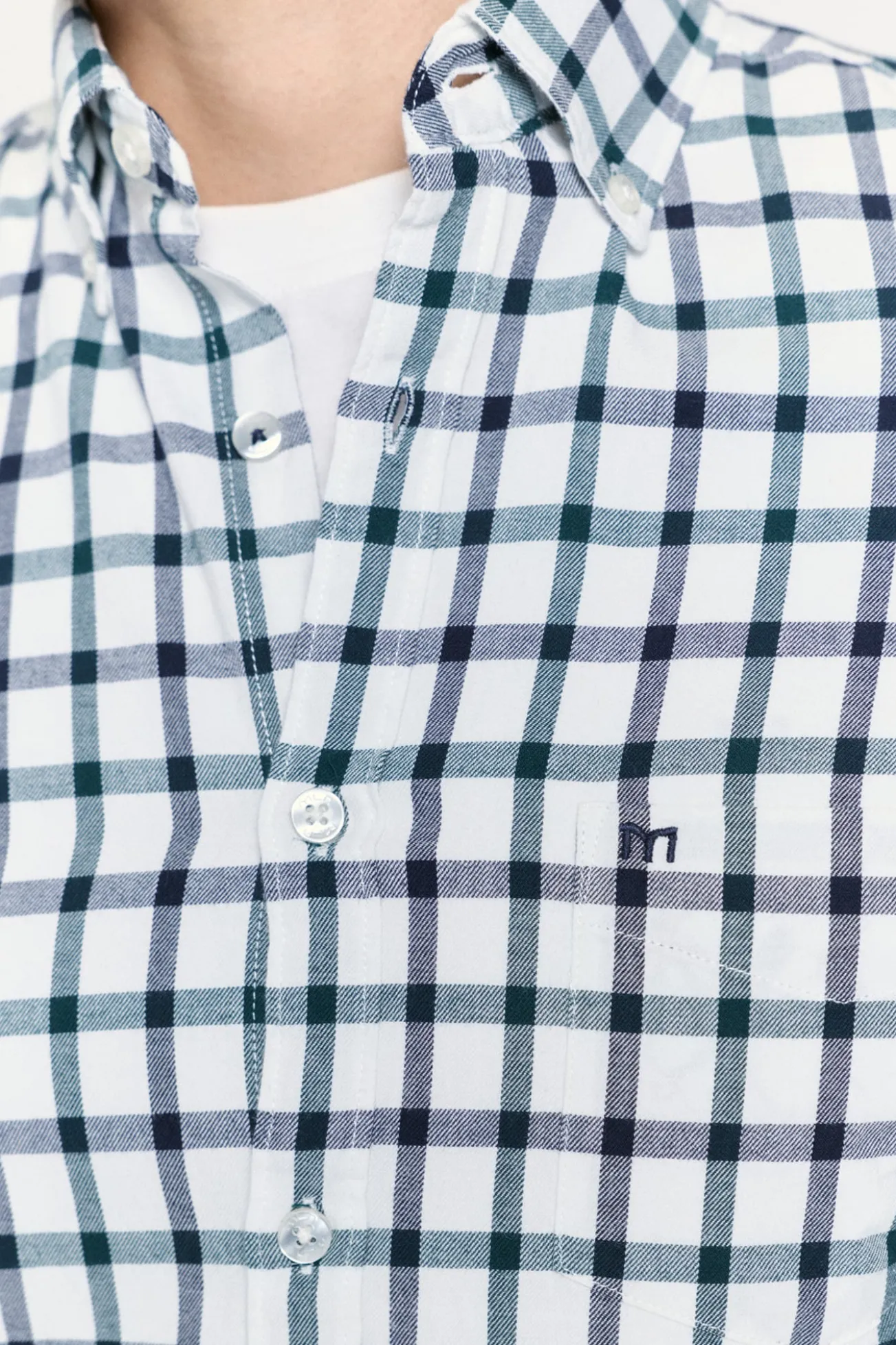Camisa xadrez com caimento relaxado