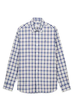 Camisa xadrez com caimento relaxado