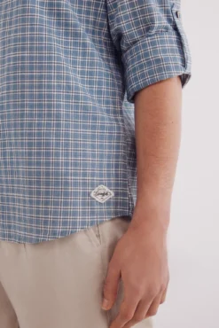 Camisa xadrez de algodão favela