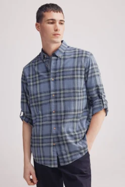 Camisa xadrez de algodão favela