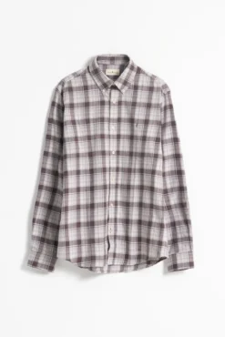 Camisa xadrez de algodão slim fit