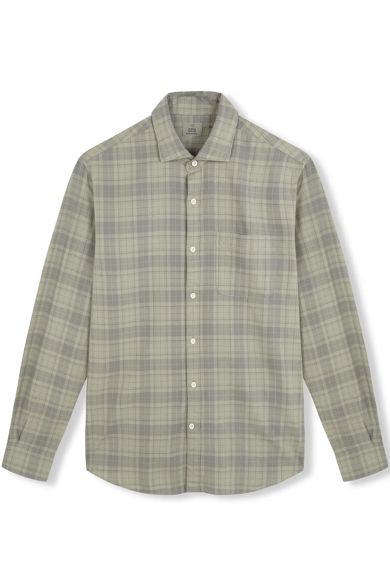 Camisa xadrez tingida