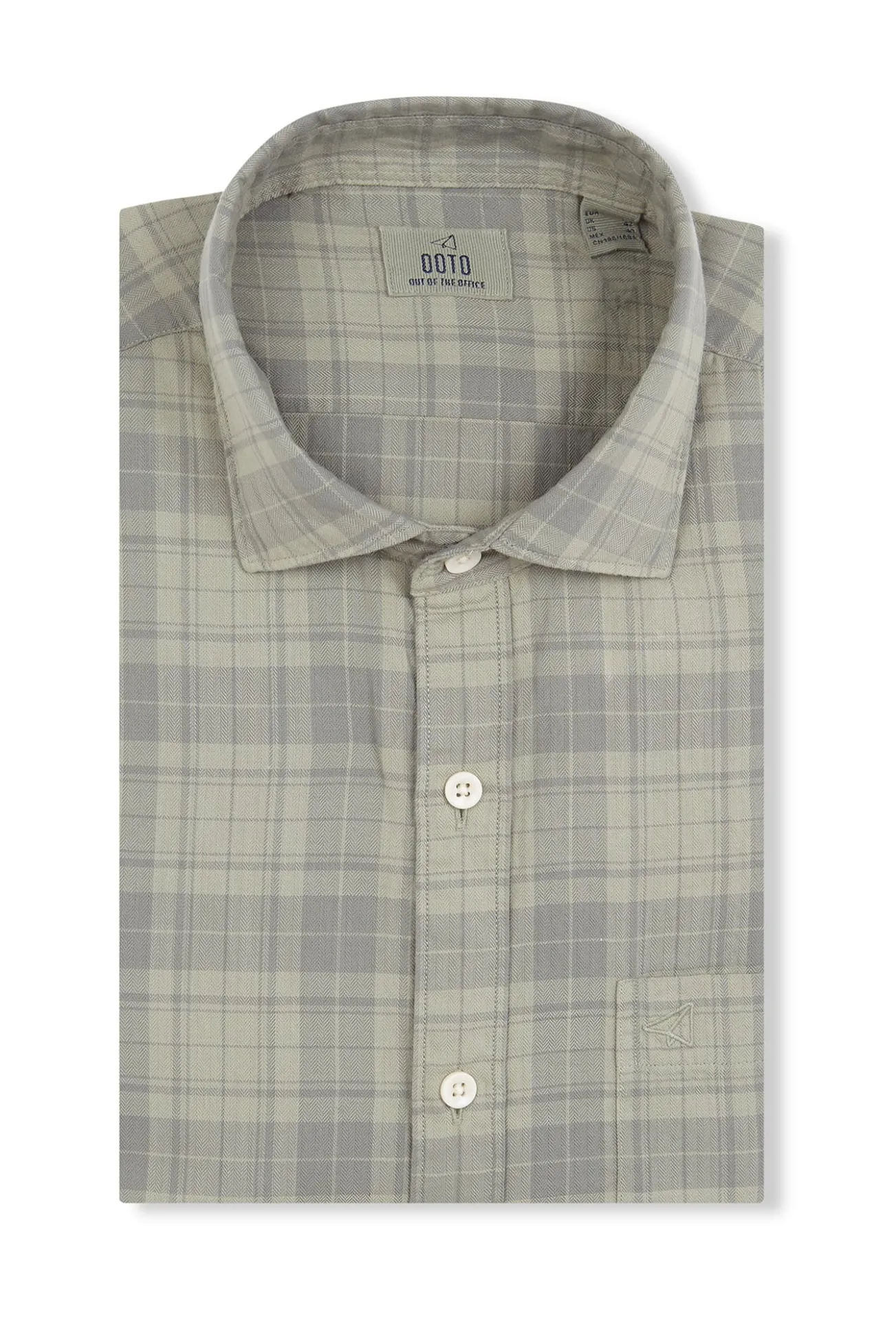 Camisa xadrez tingida