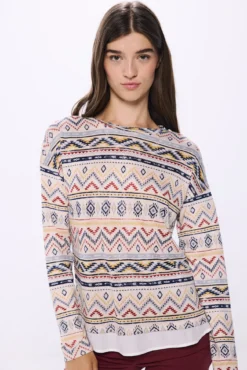 Camiseta combinada estampada