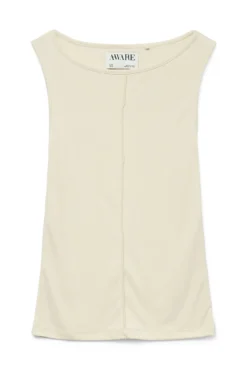 Camiseta de tirantes y cuello barco