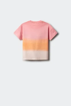 Camiseta feminina dip dye
