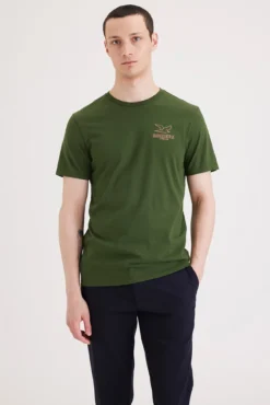 Camiseta para homem slim fit com logotipo