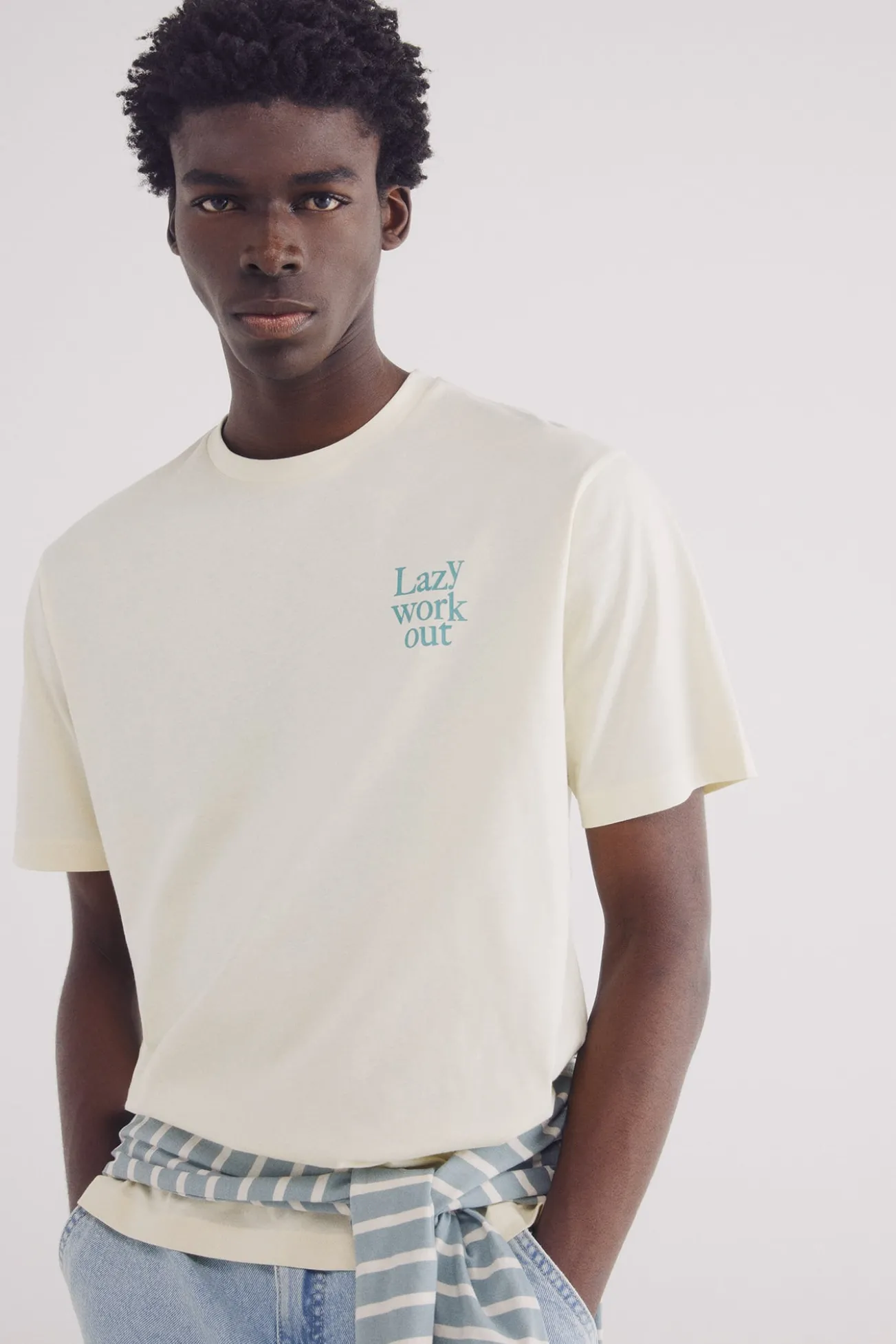 Camiseta para malhar preguiçoso