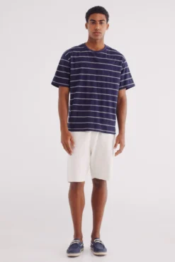 Camiseta riscas de algodão
