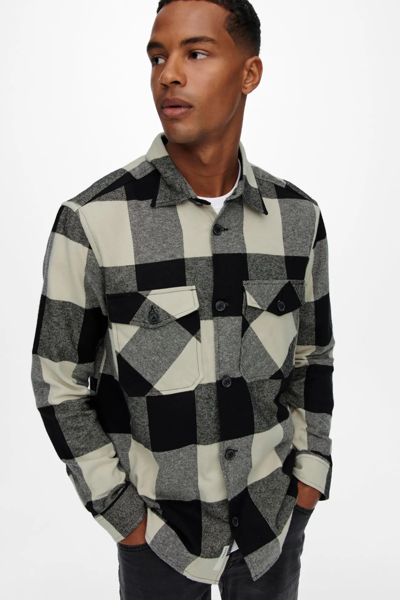 Camiseta xadrez regular fit