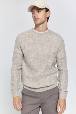 Camisola Aranes com gola caixa