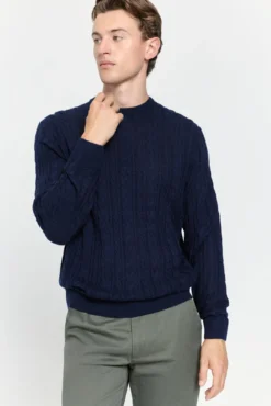Camisola Aranes com gola caixa