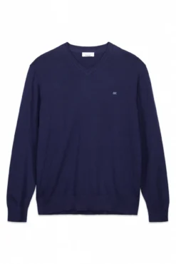 Camisola básico com gola em V