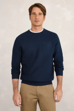 Camisola básico de favo de mel