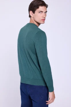 Camisola básico de gola redonda