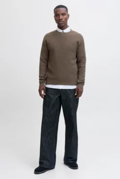 Camisola básico de malha liso